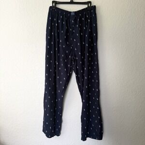 Polo Ralph Lauren Pony Mens Pajama Pants Large Baggy Cotton Preppy Vtg Old Money